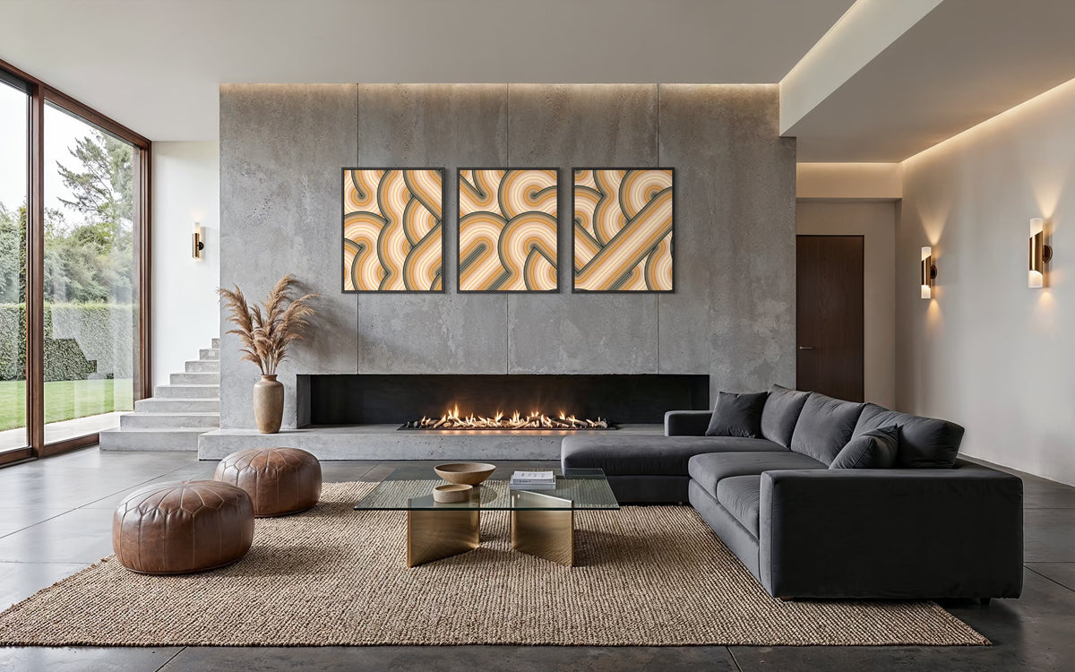 Warm Earthy Minimalism (Left)