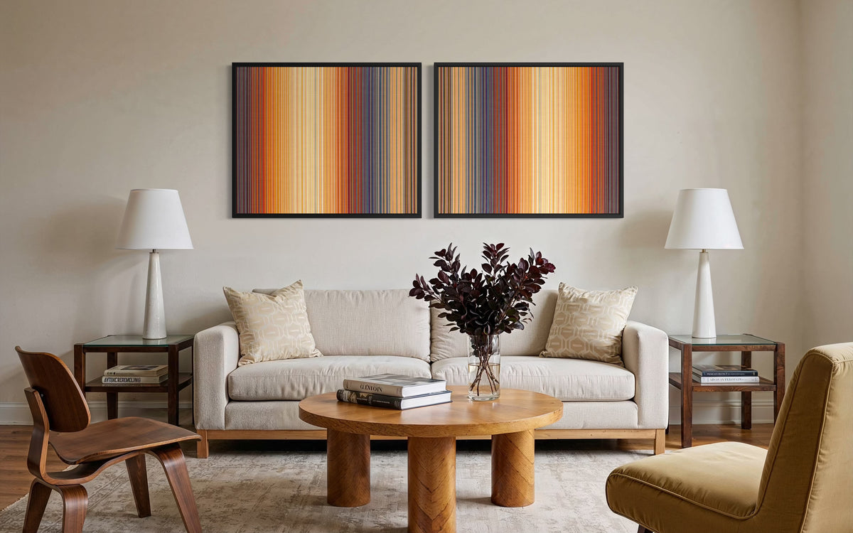 The Quarry Remembers the Sun (Diptych)