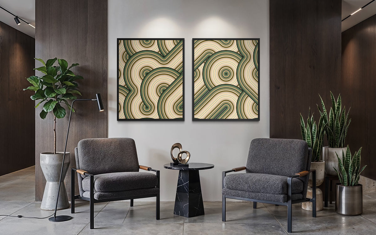 Forest Sanctuary (Diptych)