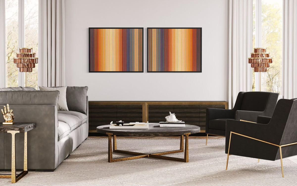 The Quarry Remembers the Sun (Diptych)