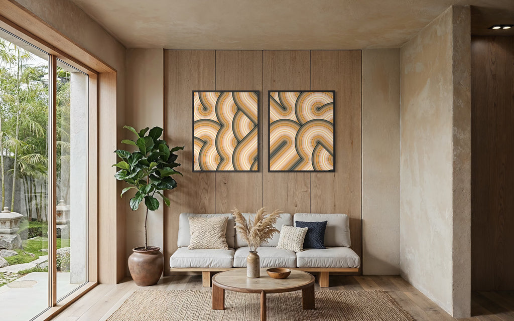 Warm Earthy Minimalism (Left)