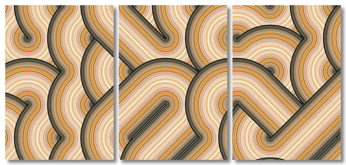 Warm Earthy Minimalism (Triptych)