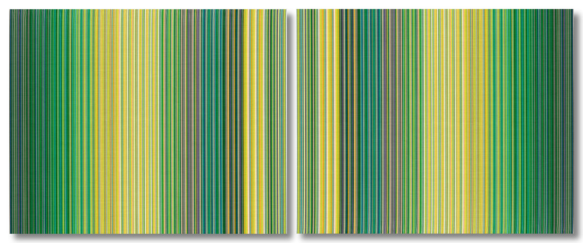 Botanical Signal in a Stone Garden (Diptych)